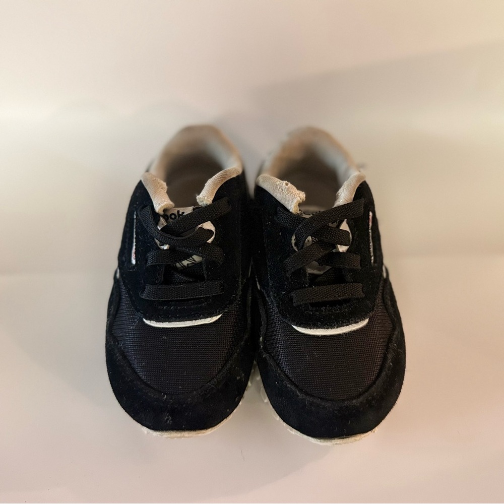 Reebok Black and White Kids Sneakers